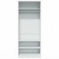 Vielseitiger Schrank mit Stauraum, offenes Design, weiß