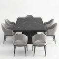 Großer Esstisch für 6-8 Personen, vielseitig für Esszimmer oder Büro, 80 x 180 x 76 cm, Schwarz